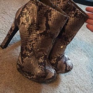 Snakeskin boots!